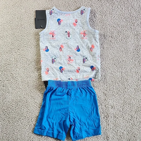 Hurley Gray and Blue Kids Outfit - Picture 3 of 3